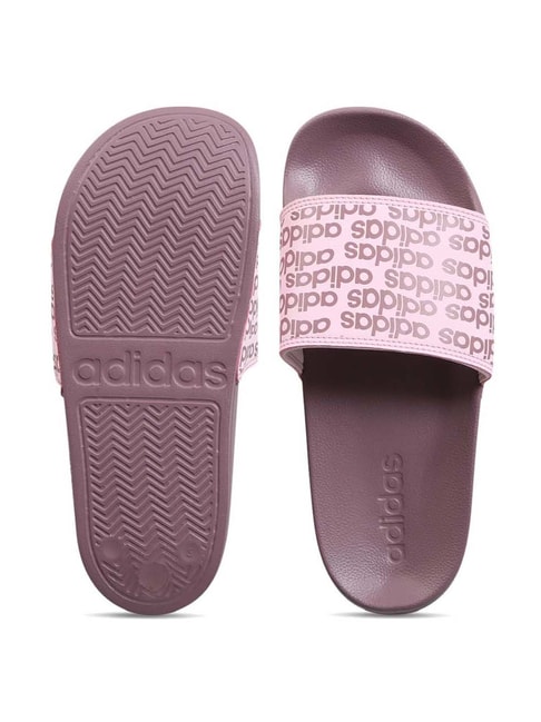 Adidas Women's SPRIGHT Pink Slides - View 4