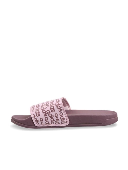 Adidas Women's SPRIGHT Pink Slides - View 5