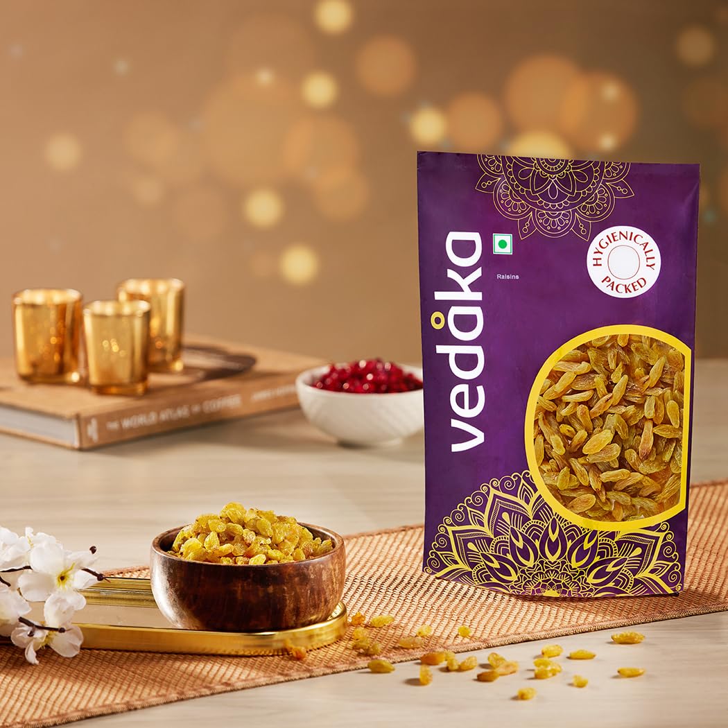 1 Kg | Kismish | Premium Dried Grapes | Sweet Fruity Taste and Soft Chewy Texture | Natural Source of Antioxidants, Potassium &amp; Fiber | Healthy Snack - View 2